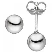 Ohrstecker Kugel 6,1 mm 925 Sterling Silber Ohrringe