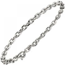 Ankerarmband 925 Sterling Silber diamantiert 21 cm Armband