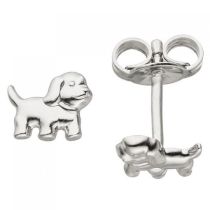 Ohrstecker Hund 925 Sterling Silber Ohrringe Silberohrringe Hundeohrringe