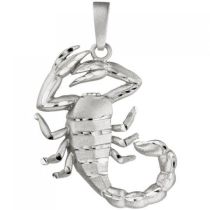 Anhänger Sternzeichen Skorpion 925 Sterling Silber mattiert