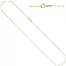 Haferkornkette 585 Gelbgold 1,2 mm 50 cm Kette Halskette Goldkette