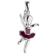 Kinder Anhänger Ballerina 925 Sterling Silber Silberanhänger