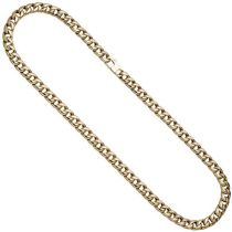 Panzerkette 585 Gelbgold 50 cm Kette Halskette Goldkette Karabiner