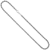 Kordelkette 925 Silber massiv 45 cm Silberkette Karabiner