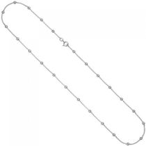 Collier Halskette mit Kugeln 925 Sterling Silber 45 cm Kette Silberkette