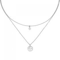 Collier Halskette 925 Sterling Silber 5 Zirkonia 44 cm