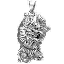 Anhänger Westhighland Terrier 925 Sterling Silber Silberanhänger