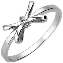 Damen Ring 925 Sterling 925 Silber 3 Zirkonia