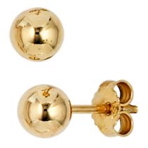 Ohrstecker Kugel 333 Gold Gelbgold Kugelohrstecker Durchmesser 5 mm