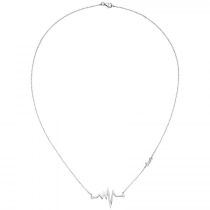 Collier 925 Sterling Silber 16 Zirkonia 45 cm