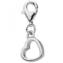 Einhänger Charm Herz 925 Sterling Silber