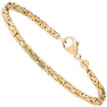 Königsarmband 333 Gold Gelbgold massiv 21 cm Armband Goldarmband