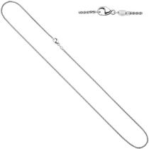 Zopfkette 585 Weißgold 1,8 mm 42 cm Weißgoldkette Karabiner