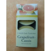 Maxi-Teelichter Grapefruit 2 Stück