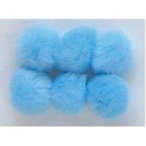 Pompoms 7mm 70 Stück, h.blau