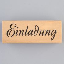 Schriftstempel Einladung Holzstempel