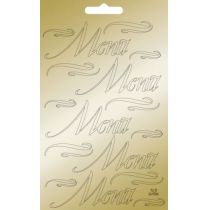 Menü gold Sticker