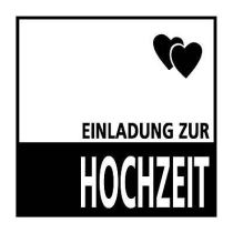 Schriftstempel Einladung zur Hochzeit