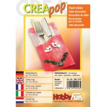 CREApop®Bestecktasche Btl.2 Stück 20x10cm