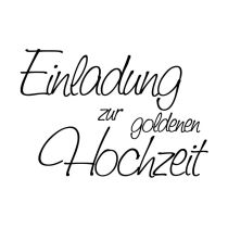 Stempel 'Einladung zur goldenen Hochzeit'