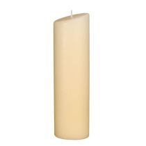 Ovalkerze 240 x 65 mm weiß oder creme