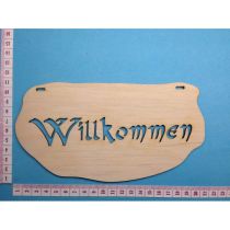 Schild "Willkommen" 20cm