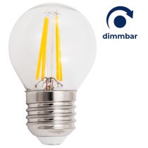 LED Filament Tropfenlampe McShine "Filed" E27, 6W, 600lm, warmweiß, dimmbar