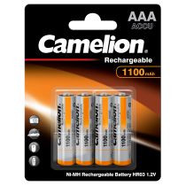 Micro-Akku CAMELION 1,2 V, 1.100 mAh, Typ AAA, NiMH, 4er-Blister