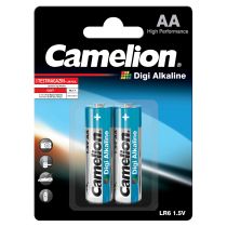 Mignon-Batterie CAMELION "Digi Alkaline" 1,5 V, Typ AA/LR6, 2er Blister