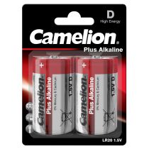 Mono-Batterie CAMELION Plus Alkaline 1,5 V, Typ D/LR20, 2er Blister