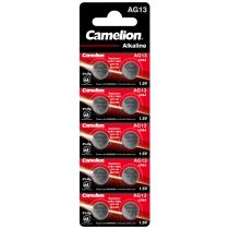 Knopfzelle CAMELION, AG13, 1,5V, Alkaline, 10er-Blister