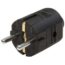 Schutzkontakt-Stecker McPower, schwarz