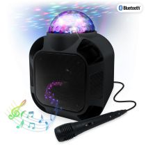 Bluetooth Karaoke- Lautsprecher, mit Mikrofon,12000mAh Akku, Mini USB, AUX