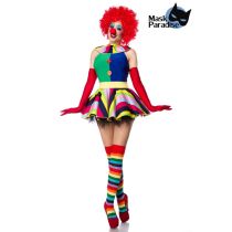 Clown Girl bunt Größe L