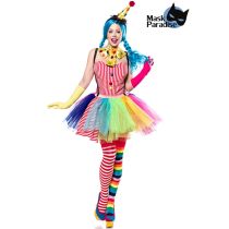 Clown Girl bunt Größe S