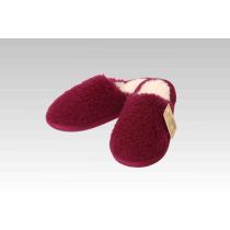 Pantoffel Wolle bordeaux 42/43