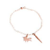 GEMSHINE Armband mit Einhorn und Horn