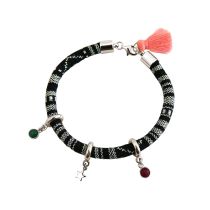 Gemshine - Damen - Armband - 925 Silber - AZTEC - STAR - Stern - Rubin - Rot - Smaragd - Grün