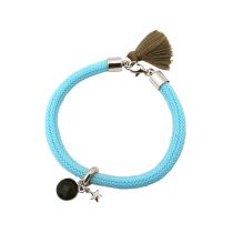 Gemshine - Damen - Armband - 925 Silber - Edelstein - Rauchquarz - STAR - Stern - Blau - Braun