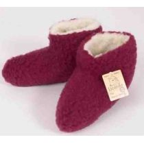 Bettschuhe Wolle bordeaux 36/37