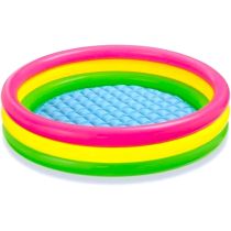 Intex Kinder Pool Sunset Glow 3-Ring Ø 147 x 33 cm bunt Babypool Planschbecken