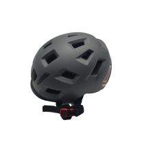 SPEQ E-Bike Helm Größe S/M 54-58 cm dunkelgrau Rücklicht Blinker Fahrradhelm