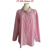 LAGENLOOK Big BLUSE Jacke rot-weiß Übergröße AKH