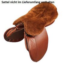 Sattelbezug aus echtem Lammfell