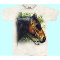 T-Shirt Kinder Pferd Horse at Fence, Gr. XL (The Mountain)