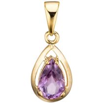 Anhänger 333 Gold Gelbgold 1 Amethyst