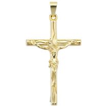 Anhänger Kreuz 585 Gold Gelbgold Kreuz Anhänger Goldkreuz