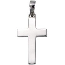 Anhänger Kreuz 925 Sterling Silber rhodiniert Kreuz Anhänger