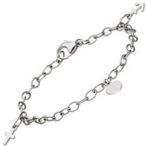 Armband Glaube Liebe Hoffnung 925 Sterling Silber 16 cm Silberarmband