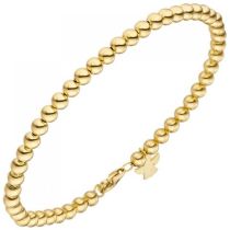 Armband mit Engel 585 Gelbgold 19 cm Goldarmband Schutzengel